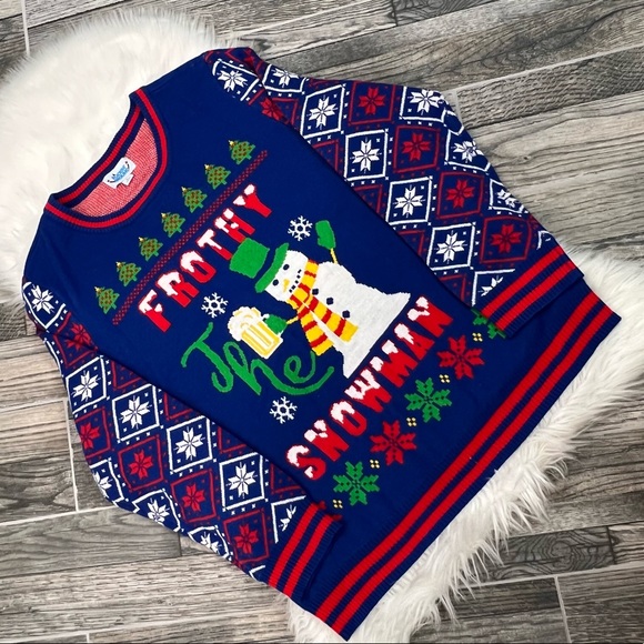Ugly Christmas Sweater Frothy the Snowman - Picture 3 of 7